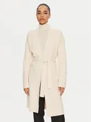 Swetry damskie - Calvin Klein Kardigan K20K208005 Beżowy Regular Fit - miniaturka - grafika 1