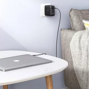 Ugreen szybka ładowarka PPS 65W USB / 3x USB Typ C QC 3.0 Power Delivery SCP FCP AFC (azotek galu) czarny (CD224 70774) - Ładowarki do telefonów - miniaturka - grafika 3