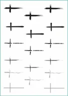 Zabawki kreatywne - Tatuaże tymczasowe, zmywalne, krzyż 01, format arkusz A4 - miniaturka - grafika 1