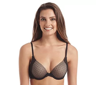 Maidenform Damski biustonosz na co dzień, Czarny (czarny/beżowy), 85D - Biustonosze - miniaturka - grafika 1