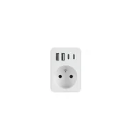 Przedłużacze i rozgałęźniki - Plast-Rol Rozgałęźnik jednokrotny 2xusb + 2xusb c - miniaturka - grafika 1