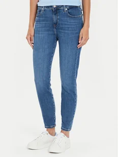 Tommy Hilfiger Jeansy Como WW0WW42488 Niebieski Skinny Fit - Spodnie damskie - miniaturka - grafika 1
