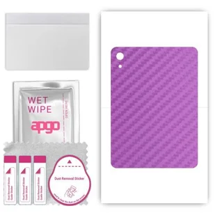 folia naklejka skórka strukturalna na TYŁ do Apple iPad 2022 - Carbon Fioletowy - apgo SKINS - Akcesoria do tabletów i e-booków - miniaturka - grafika 1