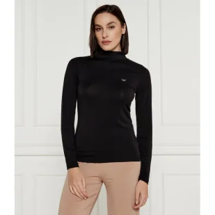 Emporio Armani Golf Slim Fit z dodatkiem wełny - Bluzki damskie - miniaturka - grafika 1