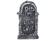 Halloween - Nagrobek Live in chaos - 43 x 22 cm - miniaturka - grafika 1