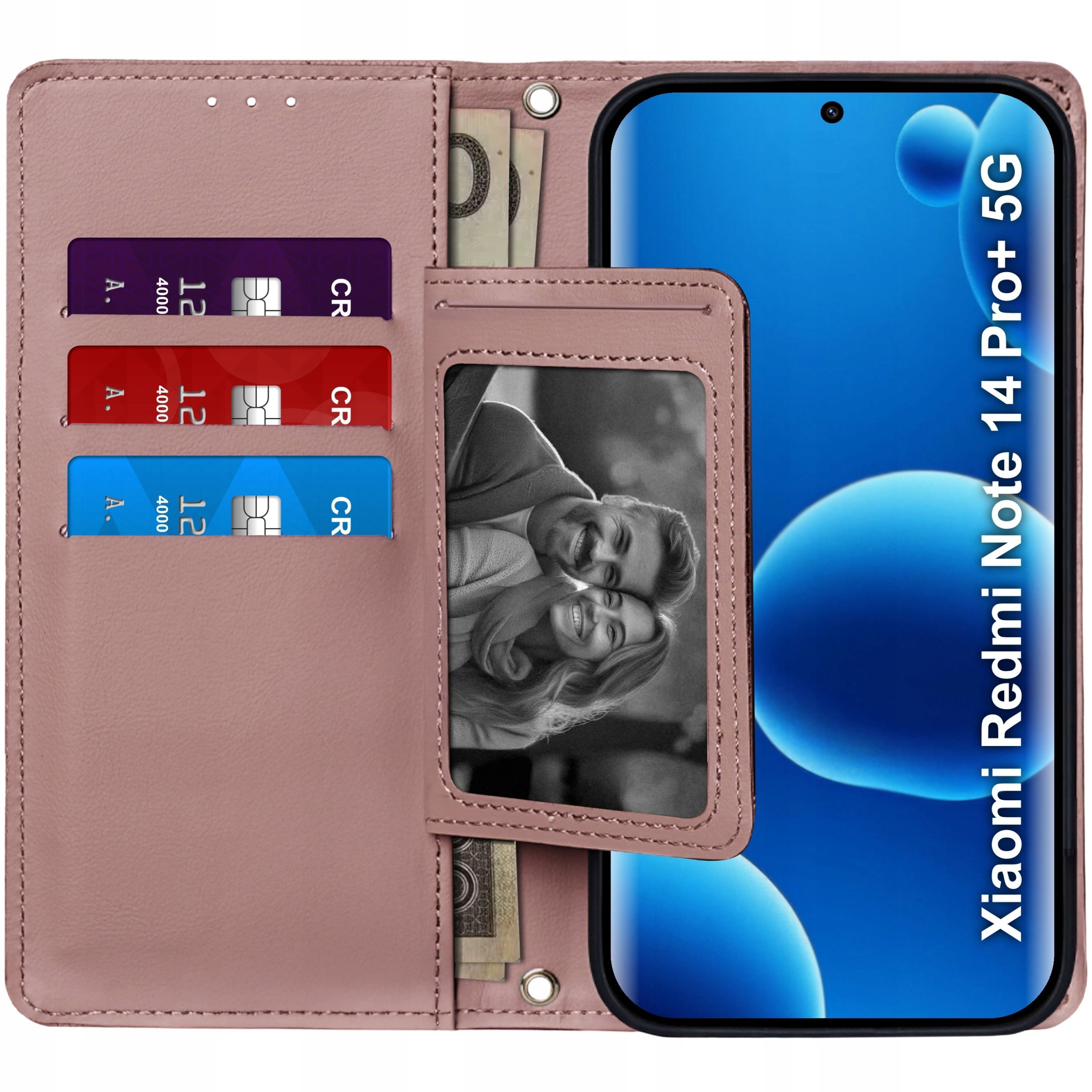 ETUI z klapką do Xiaomi Redmi Note 14 Pro+ Plus 5G Zamykane Magnetyczne