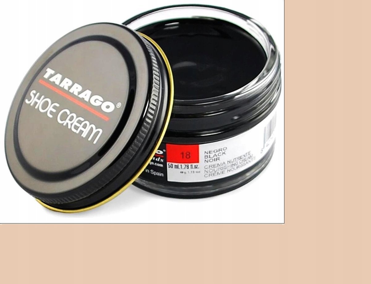 G9-92 BEŻOWY 38 PASTA DO BUTÓW KREM DO SKÓRY NATURALNEJ WOSK TARRAGO 50 ml