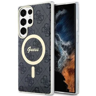 Guess GUHMS23LH4STK S23 Ultra S918 czarny/black hardcase 4G MagSage - Etui i futerały do telefonów Guess GUHMS23LH4STK S23 Ultra S918 czarny/black hardcase 4G MagSage - Etui i futerały do telefonów - miniaturka - grafika 1