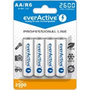 Ładowarki i akumulatory - EverActive R6/AA 2600mAh Professional line opak 4 akumulatorki blister EVHRL6-2600 EVHRL6-2600 - miniaturka - grafika 1