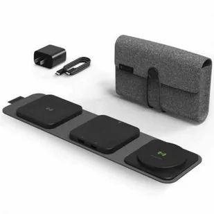 Mophie Ładująca stacja bezprzewodowa Snap+ Multi Device Travel Charger 4w1 30W, czarna - Stacje dokujące do telefonów - miniaturka - grafika 1