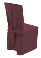 Pokrowce na meble - Dekoria Sukienka na krzesło czerwona kratka 45 × 94 cm Bristol 580-126-29 - miniaturka - grafika 1