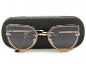 Dodatki do strojów karnawałowych - OKULARY Przeciwsłoneczne Kocie Oczy DAMSKIE - miniaturka - grafika 1