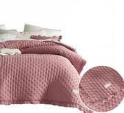 Narzuty - Narzuta na łóżko kapa 220x240 Molly róż indyjski - miniaturka - grafika 1