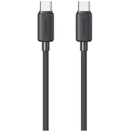 Kable USB - Kabel USB-C - USB-C USAMS KY Series US-SJ691 60W 1 m Czarny - miniaturka - grafika 1