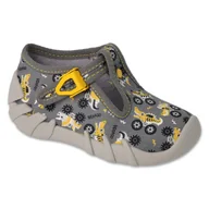 Buty dla dziewczynek - Befado obuwie dziecięce 110P486 szare - miniaturka - grafika 1
