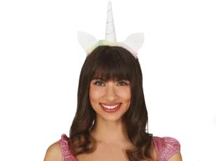 Opaska Róg Jednorożca - 1 szt. - Dodatki do strojów karnawałowych - miniaturka - grafika 1