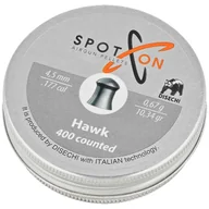 Amunicja do wiatrówek - Śrut Spoton Hawk 4.5 mm, 400 szt. 0.67g/10.34gr - miniaturka - grafika 1