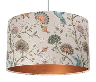 Miedziana lampa wisząca z abażurem nad stół - S385 Jafos - Lampy stojące - miniaturka - grafika 1