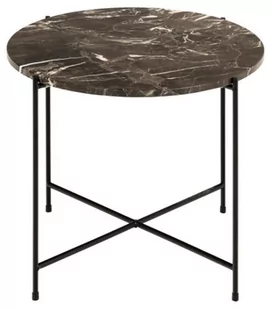 Stolik kawowy Avila 52 cm brązowy marmur - Actona - Ławy i stoliki kawowe - miniaturka - grafika 1