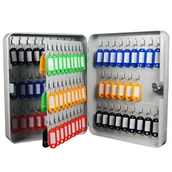 Skrzynki i torby narzędziowe - Skrzynka Szafka Na Klucze Kasetka 100Szt Biała - miniaturka - grafika 1