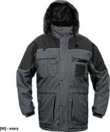 Odzież robocza - CERVA ULTIMO - kurtka wodoodporna, ocieplana z kapturem - niebieski L - miniaturka - grafika 1