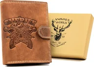 Portfele - Always Wild Duży, Pionowy Portfel Męski Ze Skóry Naturalnej - miniaturka - grafika 1