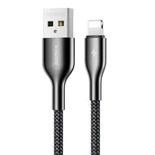 Kable USB - REMAX Kingpin kabel przewód USB - Lightning 2.1A 1m czarny (RC-092i) - miniaturka - grafika 1