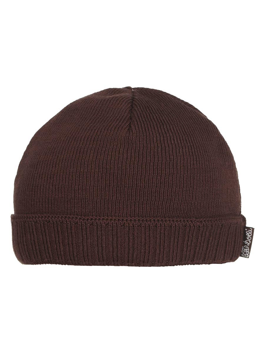 Dziecięca czapka beanie dzianinowa brązowa Döll r.53