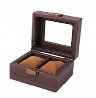 Biżuteria - akcesoria - PUDEŁKO ETUI ORGANIZER SZKATUŁKA ZEGARKI 2szt G14 - miniaturka - grafika 1