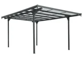 Kratki i pergole - LANITPLAST pergola aluminiowa ALU 53 antracyt + brąz PC - miniaturka - grafika 1