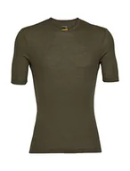Bluzy męskie - Icebreaker Bluza Męska Na Co Dzień Z Krótkim Rękawem - Bluza Na Siłownię - 100% Wełny Merynosowej, Loden, S - miniaturka - grafika 1