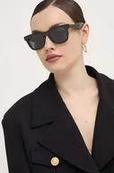 Okulary przeciwsłoneczne - Burberry okulary przeciwsłoneczne damskie kolor czarny 0BE4426 - miniaturka - grafika 1