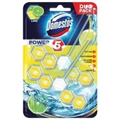 Środki do WC - Domestos KOSTKA DUO POWER5 LIME 2X55G 20144580 - miniaturka - grafika 1