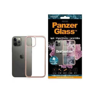 Etui PanzerGlass ClearCase na iPhone 12 Pro Max - przezroczysto-różowe - Etui i futerały do telefonów - miniaturka - grafika 1
