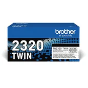 Dodatki do drukarek i skanerów - Brother Toner TN-2320TWIN Black 2x2,6K - miniaturka - grafika 1