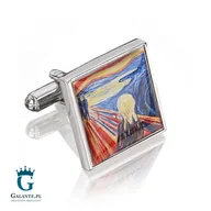 Spinki do mankietów i krawatów - Galante Spinki do mankietów Krzyk - Edvard Munch PS-544 - miniaturka - grafika 1