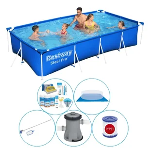 Basen Plus Akcesoria - Bestway Steel Pro 400x211x81 cm Prostokątny - Baseny ogrodowe - miniaturka - grafika 1