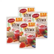 Dodatki do ciast w proszku - Delecta Dżemix uniwersalny 3:1 Zestaw 4 x 30 g - miniaturka - grafika 1