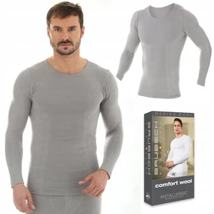 Koszulka męska WEŁNIANA termo BRUBECK LS11600 XXL - Koszulki męskie - miniaturka - grafika 1