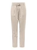 Spodnie damskie - ONLY Spodnie w kolorze beżowym - miniaturka - grafika 1