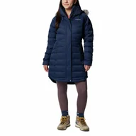 Kurtki damskie - Damska kurtka Columbia Belle Isle II Mid Down Jacket collegiate navy - S - miniaturka - grafika 1