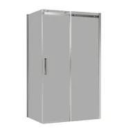 Kabiny prysznicowe - Kabina prysznicowa Laurena 100x90x200 cm szkło dymione profil chrom Wellneo - miniaturka - grafika 1