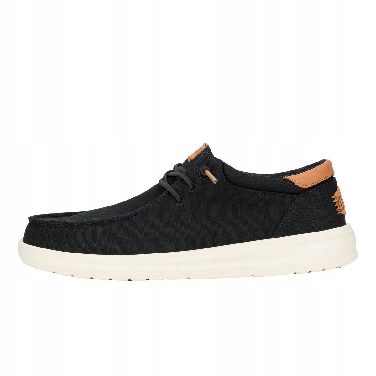 Buty Męskie Hey Dude Paul Canvas Mokasyny Na Lato Półbuty Wsuwane Czarne
