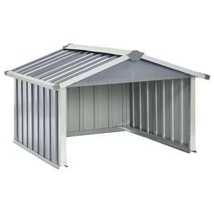 vidaXL Garaż dla kosiarki robotycznej, 92x97x63 cm, galwanizowana stal - Altany ogrodowe - miniaturka - grafika 1