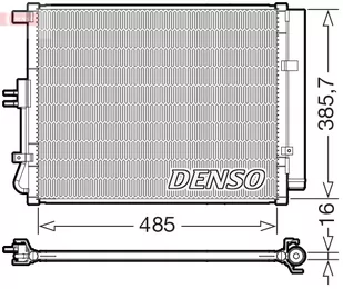 CHŁODNICA KLIMATYZACJI Z OSUSZACZEM DENSO DCN43007 97606B2500 KIA - Chłodnice - miniaturka - grafika 1