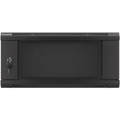 Szafy rack - Lanberg Szafa 19" 4U 600x450, czarna FLAT PACK WF01-6404-10B - miniaturka - grafika 1