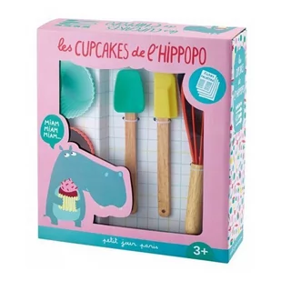 Maison Petit Jour Maison Petit Jour: zestaw do pieczenia babeczek Les Cupcakes del Hippo - Kinder party - miniaturka - grafika 1
