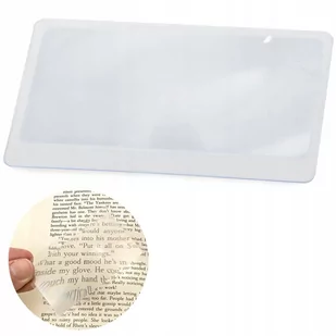 Lupa Wizytówka Soczewka Fresnela Kartka 85X55Mm - Mikroskopy i lupy - miniaturka - grafika 2