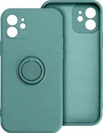 Etui i futerały do telefonów - OEM Futerał SILICONE RING do XIAOMI Redmi Note 13 Pro 5G zielony - miniaturka - grafika 1