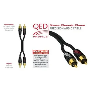 QED PROFILE Przewód stereo [3.5mm St M - 2RCA M] - 5.0m QE5096 - Kable - miniaturka - grafika 1